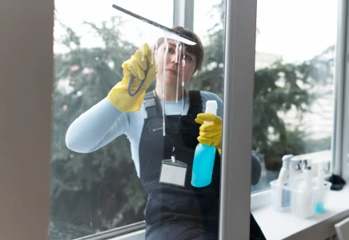 Nettoyage de vitres intérieures et extérieures à Lavergne